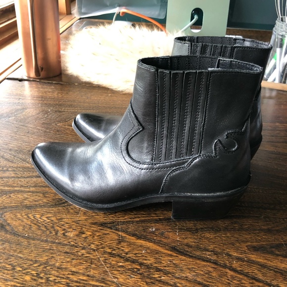 UO Leather Western Bootie 6 - Picture 2 of 4